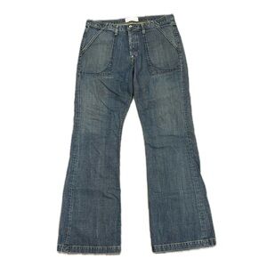 Mens Kitson Y2K vintage Paper Denim & Cloth Utility Pocket Bootcut Jeans